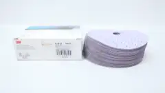 BOX OF 50 3M 01810 HOOKIT PURPLE CLEAN SANDING  DISC 6IN 500 GRIT 17MM