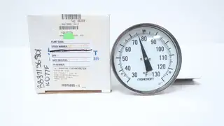 ASHCROFT 50 EI 60 E060 30/130F BIMETAL THERMOMETER 5IN 1/2IN 6IN NPT 30-130F