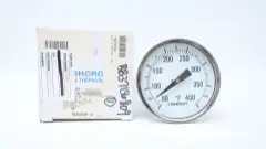 ASHCROFT 50 EI 60 E060 090 50/400F BIMETAL THERMOMETER 5IN 1/2IN 9IN NPT 50-400F