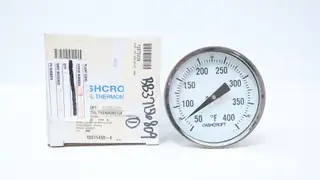 ASHCROFT 50 EI 60 E060 090 50/400F BIMETAL THERMOMETER 5IN 1/2IN 9IN NPT 50-400F
