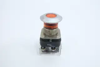 ALLEN BRADLEY 800T-FXR10AD4 ILLUMINATED AMBER PUSH-PULL BUTTON 120V-AC/DC