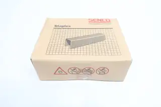 BOX OF 10,000 SENCO F06BAA GALVANIZED STAPLES 1/2IN X 3/8IN