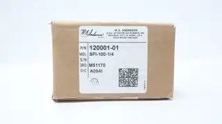 WE ANDERSON 120001-01 SFI-100-1/4 FLOW INDICATOR 1/4IN