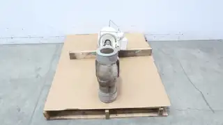 VALTEK MKI T/T MARK ONE PNEUMATIC STAINLESS ANGLE GLOBE CONTROL VALVE 4IN 600