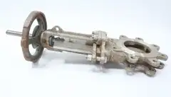 GRINNELL KGV MANUAL STAINLESS LUGGED KNIFE GATE VALVE 4IN