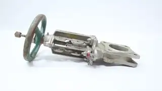 ROVALVE S17-D MANUAL STAINLESS WAFER KNIFE GATE VALVE 3IN