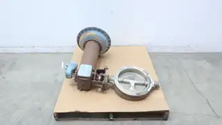 JAMESBURY 12-815W-11-3600TA-A PNEUMATIC STAINLESS WAFER CONTROL VALVE 12IN