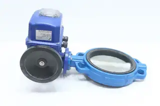 A-T CONTROLS 1120 ELECTRIC IRON WAFER BUTTERFLY VALVE 8IN