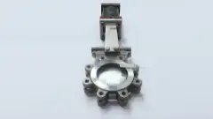 FABRI-VALVE FV-1328 STAINLESS PNEUMATIC LUGGED KNIFE GATE VALVE 4IN