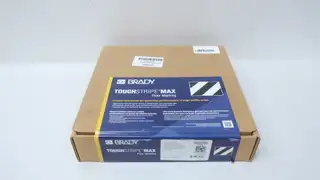 BRADY 170051 TOUGH STRIPE MAX BLACK/WHITE STRIPE FLOOR MARKING TAPE 2IN X 100FT
