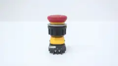 IDEC XN1E-TV402Q4MR ILLUMINATED RED MUSHROOM HEAD EMERGENCY STOP BUTTON 24V-DC