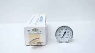 ASHCROFT 7QA-25663-015 50EI60E090 BIMETAL THERMOMETER 5IN 1/2IN 9IN NPT 100-800F