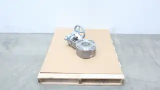 ADAMS MAK MANUAL STAINLESS FLANGED BUTTERFLY BLOCK CONTROL VALVE 6IN 150