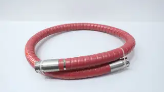 CONTINENTAL 46042 EXTREMEFLEX BEVERAGE EZ-CLEAN HOSE 1-1/2IN TRI-CLAMP 8FT
