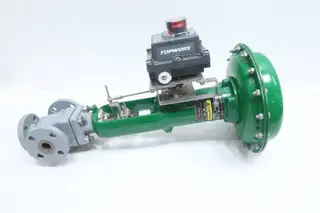 FISHER YS 667 SIZE 34 DXP-L21GNEB STEEL FLANGED CONTROL VALVE 1IN 300