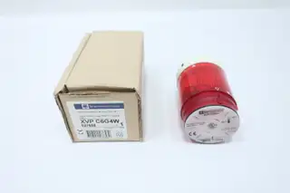 TELEMECANIQUE XVPC6G4W RED STROBE OFF-WHITE RING 120V-AC
