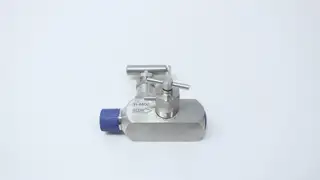HEX VALVE HB501U3131413 STAINLESS BLOCK AND BLEED NEEDLE VALVE 1/2IN NPT 6980PSI