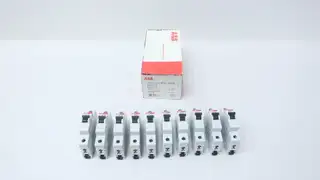 BOX OF 10 ABB S201-C8 MINIATURE CIRCUIT BREAKER 8A AMP 230V-AC 400V-AC 1P