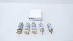BOX OF 5 EDISON TJS80 BLADE FUSE 80A AMP 600V-AC