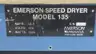 EMERSON APPARATUS 135 SPEED DRYER WITH CHROMALOX TEMPERATURE CONTROLLER thumbnail 5