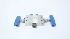 PARKER 9MP7-MANXBD-TG-SS-HYG MANUAL STAINLESS 3-WAY NEEDLE VALVE 15000PSI 9/16IN