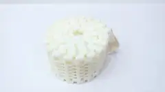 HABASIT IS615 RADIUS FLUSH GRID POLYETHYLENE WHITE BELT 10FT 4.6IN