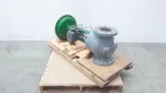 FISHER ET 657 SIZE 60 DVC6200 STEEL FLANGED PNEUMATIC CONTROL VALVE 6IN 300
