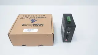 ETHERWAN EL900-A-C-1-A HARDENED MEDIA CONVERTER 1.5A 24V-DC 10-48V-DC