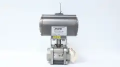 MCF F-RS-66-TE PNEUMATIC STAINLESS SOCKET WELD BALL VALVE 1-1/2IN