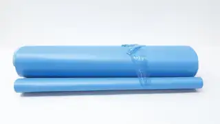 MIR 500-0742 BLUE V-GUIDE 90DEG SINGLE FIN SPLICE ENDLESS CONVEYOR BELT