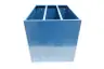 DURHAM 303-2S-04 4 LR SHELL W/ 2 SHELVES #04 BLUE 20IN X 15-3/4IN X 15IN thumbnail 2