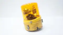 PATLITE SKC-210A-Y AMBER/YELLOW ROTATING WARNING LIGHT BEACON 100V-AC