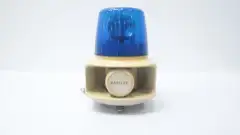 PATLITE RT-120KA BLUE ROTATING BEACON LIGHT W/ AUDIBLE ALARM HORN LIGHT FIXTURE