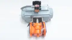 XOMOX 061 DNA3ET1N PT500US12L PNEUMATIC IRON FLANGED CONTROL VALVE 2IN 150