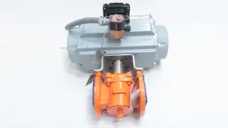 XOMOX 061 DNA3ET1N PT500US12L PNEUMATIC IRON FLANGED CONTROL VALVE 2IN 150