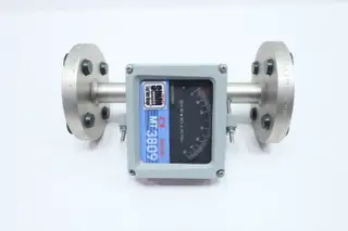 BROOKS INSTRUMENT 3809E1AABKDA1AA VARIABLE AREA FLOW METER 1IN 13-130SCFH