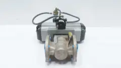 DURCO KIRA D5ATEX 3392X B150S10 PNEUMATIC FLANGED NICKEL CONTROL VALVE 3IN