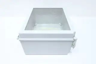 HOFFMAN A12106CHQRFGW LIGHT GRAY FIBERGLASS WINDOW ENCLOSURE
