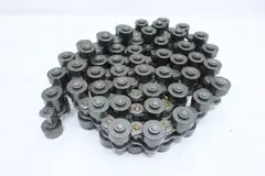 TSUBAKI RS100-1LSR-T STAGGERED OUTBOARD SINGLE ROLLER CHAIN 10FT 1-1/4IN