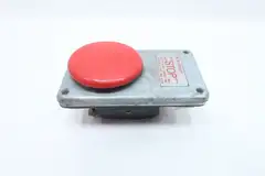 JOSLYN CLARK 5A2N RED SNAP ACTION PUSHBUTTON 600V-AC
