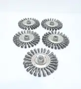 BOX OF 5 FELTON BRUSHES K606 6IN STANDARD KNOT WIRE WHEEL