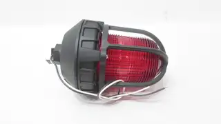 FEDERAL SIGNAL 151XST RED HAZARDOUS LOCATIONS STROBE LIGHT 120V-AC