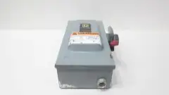 SQUARE D H322N FUSIBLE DISCONNECT SWITCH 3P 60A AMP