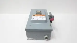 SQUARE D H322N FUSIBLE DISCONNECT SWITCH 3P 60A AMP