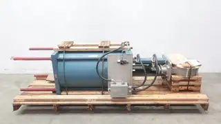 DEZURIK 9610992R001 KHP PNEUMATIC STAINLESS LUGGED KNIFE GATE VALVE 8IN