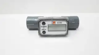 KOBOLD EDM-8503N PVC TURBINE FLOW METER 1IN 5-50GPM