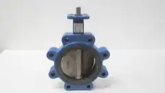 DELTECH 5206014E1B0 IRON LUGGED BUTTERFLY VALVE 6IN 150