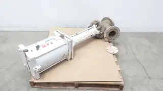 STRAHMAN Y-533 PNEUMATIC STEEL Y-PATTERN ANGLE BODY SAMPLING VALVE 6IN 150