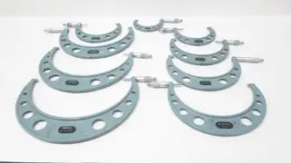 MITUTOYO 103-908 MICROMETER 3-12IN 9-PIECE SET