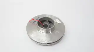 STANDARD ALLOYS A14-5455 STAINLESS IMPELLER 5-VANE 8-1/2IN